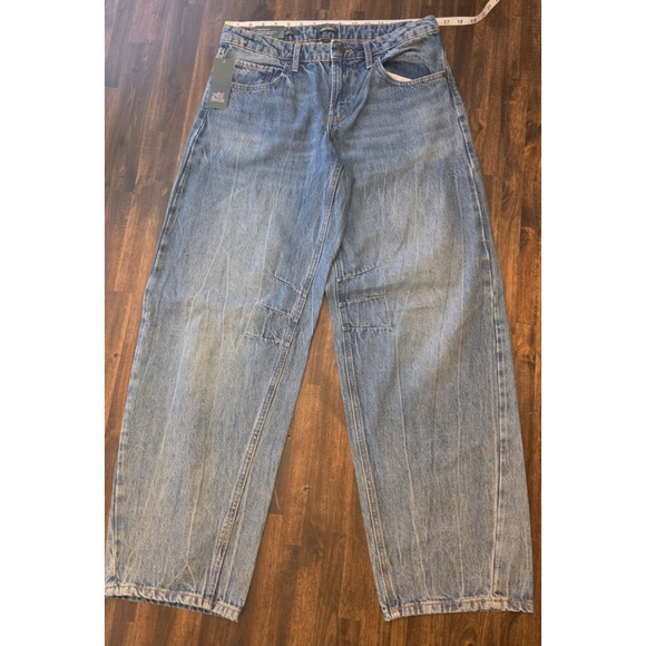 wild fable Pants - Women's Mid-Rise Barrel Jeans - Wild Fable Indigo 8